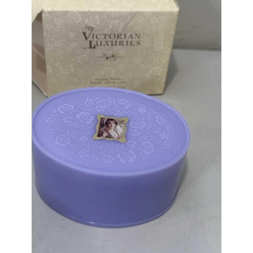 Vintage Perfumed Body Powder‎ With Puff, Avon Victorian Luxuries 3.53oz 2000